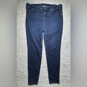 Silver Jeans Womens 22 Mazy Skinny Dark Wash Casual Denim High Rise Classic